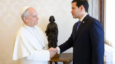 León XIV y Marco Rubio