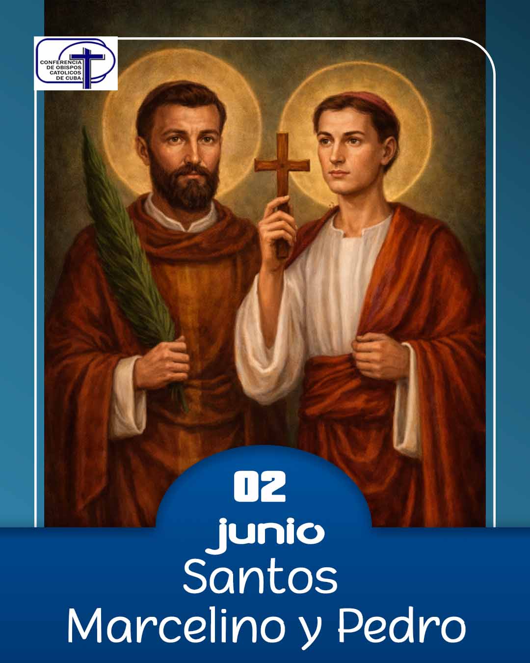 Santos Marcelino y Pedro.